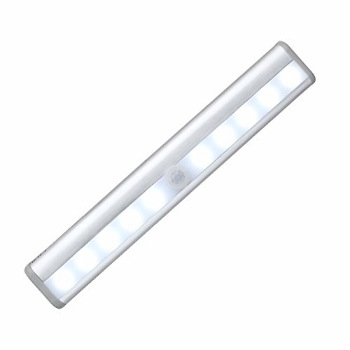 Stoog Lampe pir armoire placard luminaire 10 ampoules led avec détecteur infrarouge du mouvement idéale comme luminaire temporaire code EAN 0726630790103 