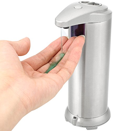 Dispenseur de savon automatique en acier inoxyd...