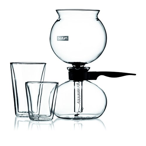 Bodum 1208-01 pebo cafetière à dépression verre 8 tasses 1 l code EAN 0727015100241 