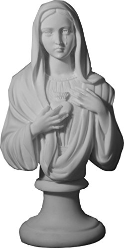 Buste du Sacré Coeur Vierge Marie versant des l...
