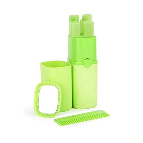 Augustcoco Augus tcoco Travel, camping Kits Wash Cup portable Business Trips Housse Travel Wash Supplies Toothbrush Boîte vert 0728120578574 (0728120578574)