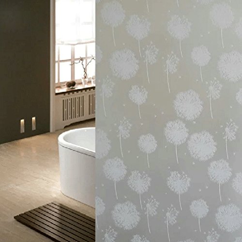 Ocean star Film Fleur pour Fenêtre, Film Adhésif pour Fenêtre, Statique Dépoli électrostatique Sans Adhésif Pour Vitrage Motif Dandelion 2m x 45cm 0728120748878 (0728120748878)