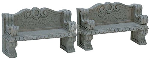 Banc de pierre - stone bench lot de 2 cod. 74612
