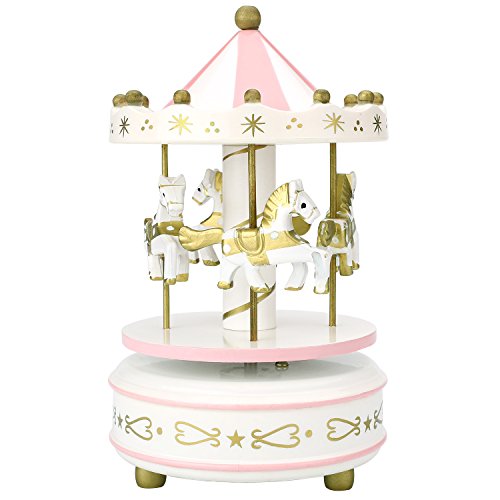 Peradix Carousel musique boîte en bois merry-go-round joue 0728290003210 (0728290003210)