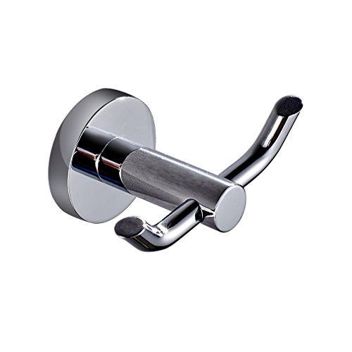 Patère murale porte manteau crochet double en l...