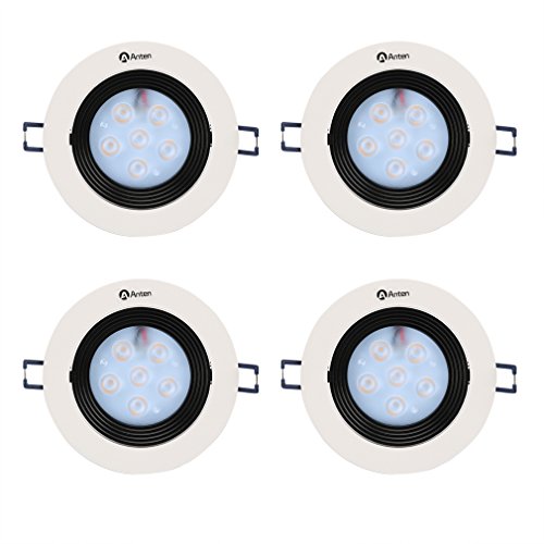 Spot LED Anten® Lot de 4 Plafonnier LED 6W Fixa...