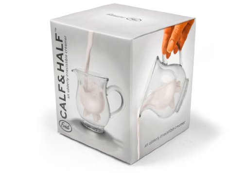 Fred and Friends Fred & Friends - Pot à Lait Pis De Vache Calf & Half - Transparent code EAN 0728987016905 