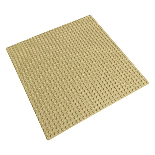 Katara - plaque pour briques de construction - base pour jeu de construction compatible avec lego / q-briques / asmodée / sluban - 25.5 x 25.5 cm - beige code EAN 0730133662058 