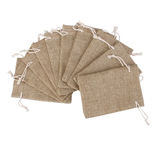 Lot de 10pcs Pochette à Bijoux Sac Cadeau à Cor...
