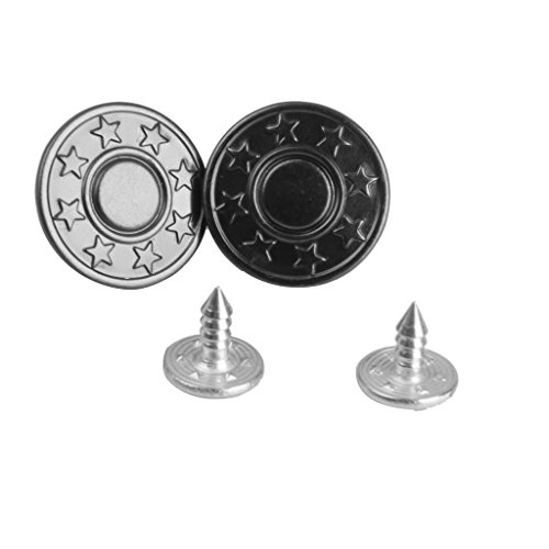 Unbekannt 50set Bouton De Jeans Pistolet òGoile Couture En MòGal Motif Tack Accrochage 17mm Noir code EAN 0730792011341 