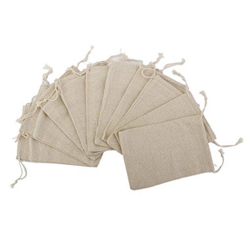 Lot de 10pcs Pochette à Bijoux Petit Sac Cadeau...