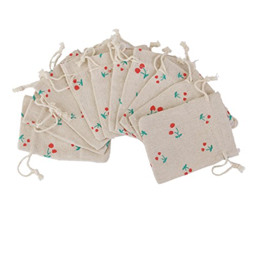 Lot de 10pcs Pochette à Bijoux Petit Sac Cadeau...