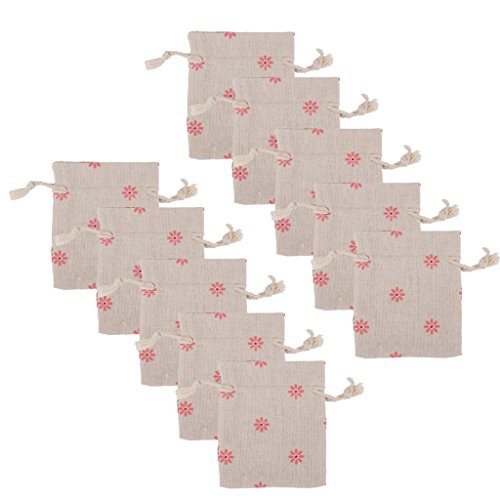 Lot de 10pcs Pochette à Bijoux Petit Sac Cadeau...