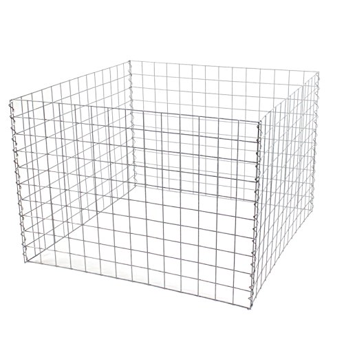 Estexo H&G Grille de métal de composteur galvanisé à chaud 107 x 107 x 54 cm 620L - Composteur de jardin fil métal com Poster 620L code EAN 0731683865302 
