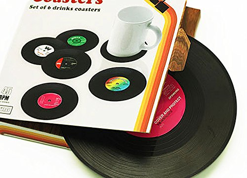 Lot de 6 dessous de verre vinyle Mr Daron