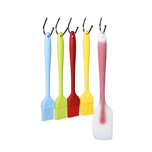 4 silicone pinceau pâtissier + 1 pcs spatules s...