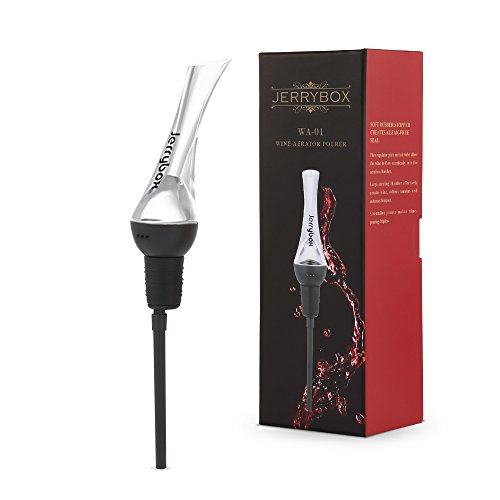 JERRYBOX Aérateur vin, Décanteur à vin rouge, Bec verseur Jerrybox WA-01, Idée Cadeau et prtique pour la maison, un bar ou les diners 0732130661102 (0732130661102)