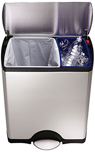 simplehuman CW1830 poubelle de recyclage rectan...
