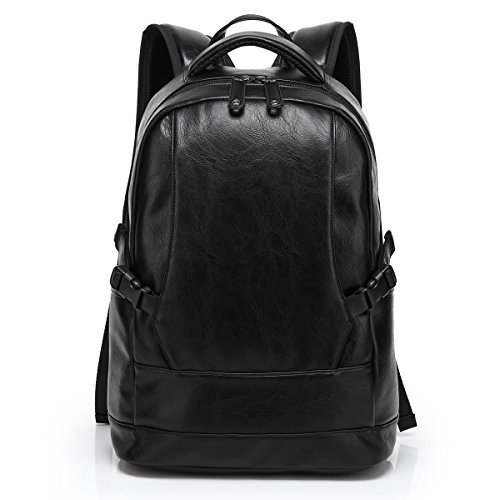 BAOSHA Bp-06 en top pu cuir sac de collège scolaire sac à dos pour ordinateur noir 0732240815969 (0732240815969)