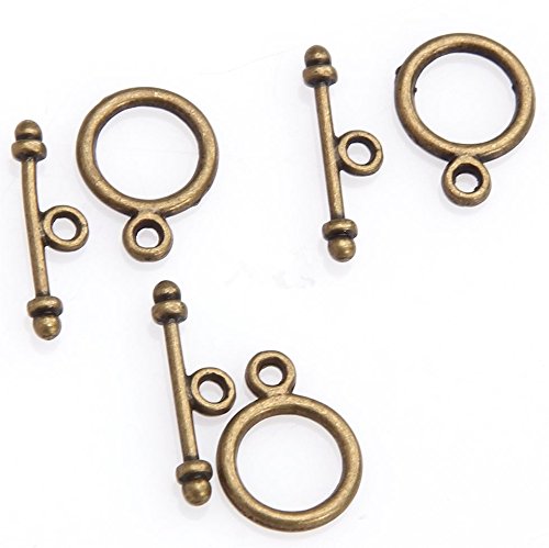 Lot de 30 Fermoir Toggle et boucles métal pour ...