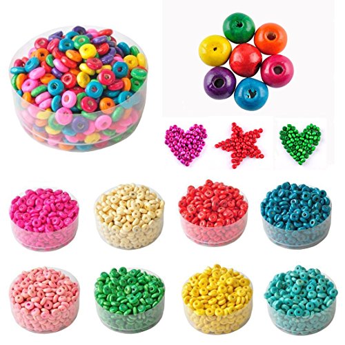 ILOVEDIY En Gros Lot de 1000 perles rondes en b...
