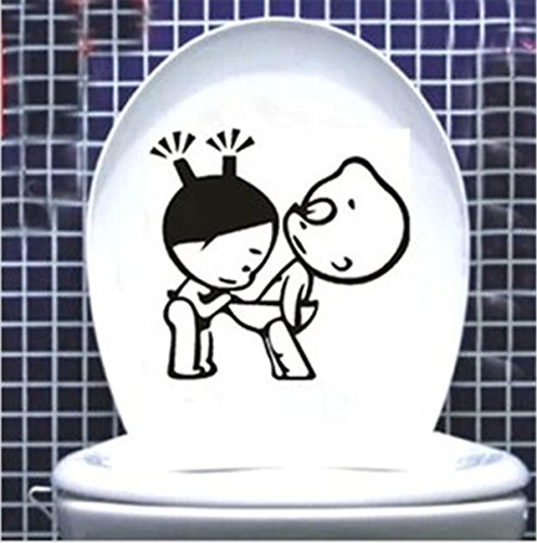 Sticker de décoration de salle de bain en pvc m...