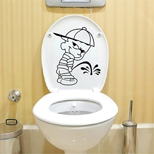 22 x 28 cm, la buanderie 10 stickers pour wc mu...