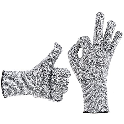 ccbetter CCbetter® Gant Anti-Coupures, Gants de Cuisine Résistants et Protecteurs, Gants haute Performance Protection de niveau 5, qualité alimentaire, Taille M 0733520903505 (0733520903505)