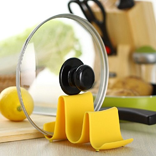 AcmeBuy acmebuy £ š TM) pratique cuillère à pot couvercle de rangement étagère de cuisine Cuisine Decor Outil Support Wave Design Cuisine Outils 0734135415650 (0734135415650)