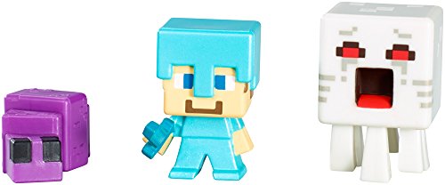 MINECRAFT Action Figure Pack 3 figurines Blanc,...