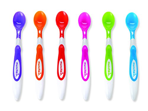 6 cuillères pour bébé à extrémité souple