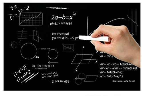 CYBERNOVA Amovible noir chalkboard fond d'écran / blackboard autocollant mural plus 5 craies (200 x 60 cm) 0735980750552 (0735980750552)