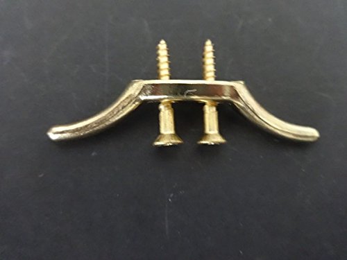 2 Qté 6,3 cm Crochet taquet pour corde Laiton m...