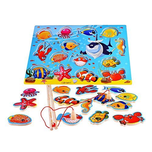 14-Piece Fishes Educational Development Basic B...