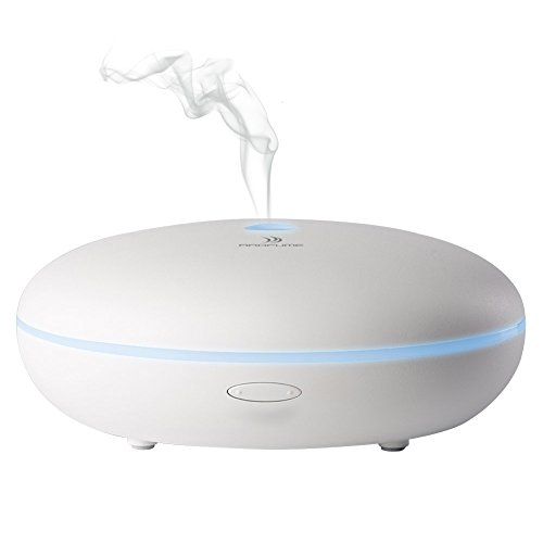 Arofume Diffuseur aromathérapie diffuseur d'huiles essentielles humidificateur ultrasonique à brume fraîche avec 7 couleurs led changeants et arrêt automatique 350ml pour la maison, bureau, yoga, chambre et chambre bébé 0736950493745 (0736950493745)
