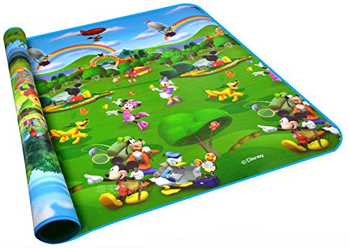 JIACHU Bébé Kid Enfant jouer Tapis Tapis Tapis de Ramper, Mickey et Winnie l'Ourson Couverture Tapis en mousse pour peinture in ou Out portes (198,1 x 177,8 x 0,5 cm) 0737420515646 (0737420515646)