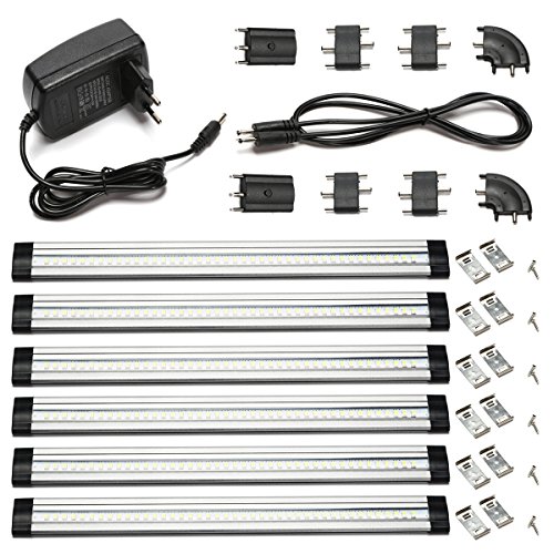 6 × GreenSun 30CM 3W LED LE Lampe de placard SM...