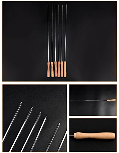 6 pièces barbecue brochettes outil de barbecue ...