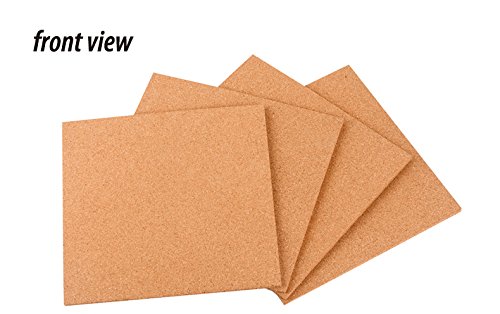 unihom autocollant feuilles en liège - taille 4...