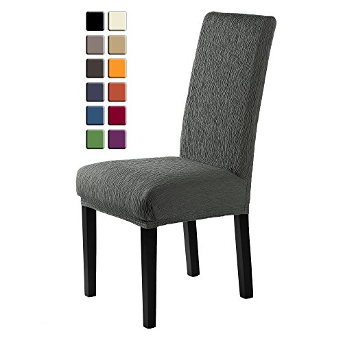 Jara housses pour chaises 2 pièces, stretch-hou...