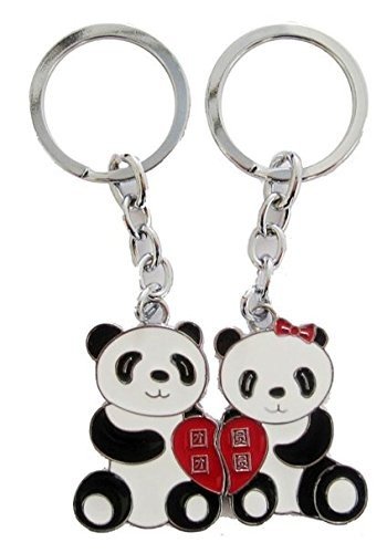 Coffret porte-clé trousseau panda aux couples d...