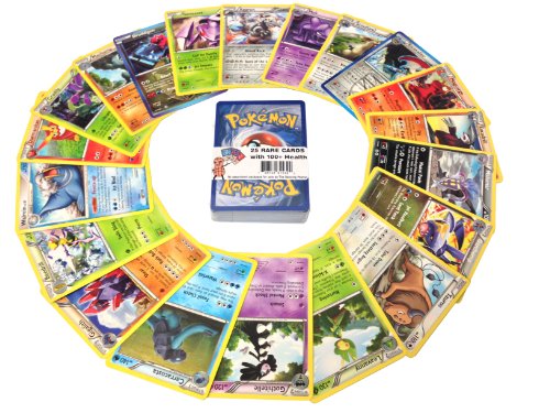 25 cartes Pokemon Rare avec 100 HP ou plus (Lot...