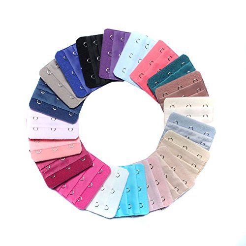 Elandy Couleurs assorties Femmes rallonges de soutien-gorge 3 rangs 3 crochets 0739340514662 (0739340514662)