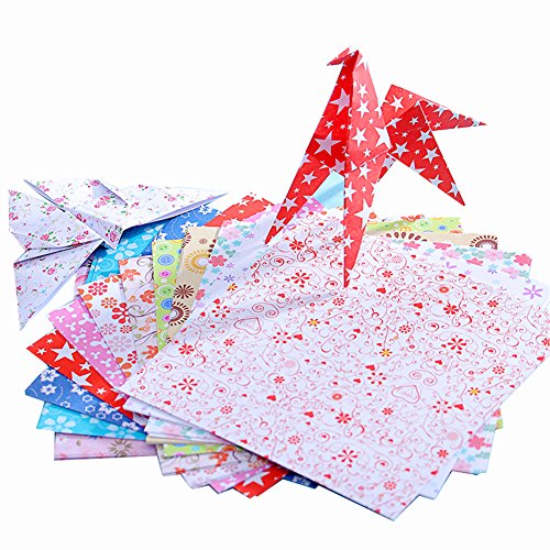 72 feuilles de papier origami 12 Différentes Co...