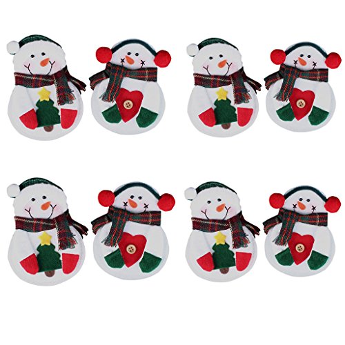 Awhao 8 PCS Decoration de Noel petit bonhomme d...