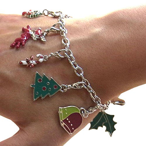 Hampton Direct Bracelet à breloques thème noël lot de 12 embouts interchangeables 0740737647764 (0740737647764)