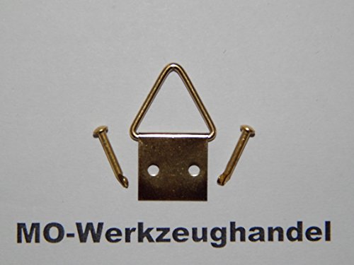 MO-Werkzeughandel Lot de 100 photos de base pösen Taille 3, dimensions?: 14 x 14 mm, + clous, crochets, crochets, crochet de suspension code EAN 0741725679651 