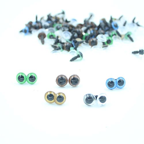 100 Comprimés. 10 ~ 18 mm Multicolore Teddy Yeu...