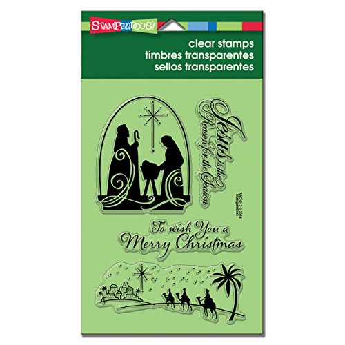 Perfectly clear christmas stamps 4"x6" sheet-christmas nativity 0744019207806 Stampendous