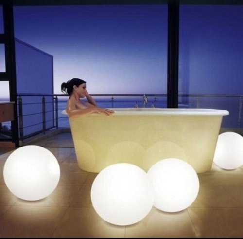 AosKe aoske rechargeable Lumière de Plein Air, lumière de humeur sans fil avec le changement de contrôle à distance rgb 16 couleurs pour la maison et la décoration du parti plus (boule) LED 0745750613444 (0745750613444)